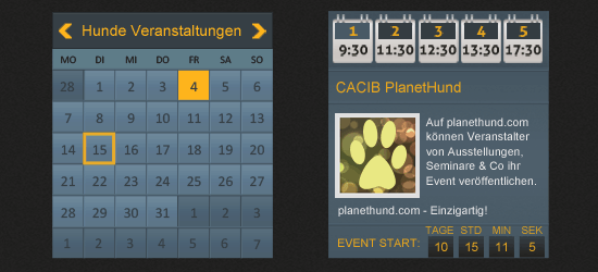 Hunde Events und Veranstaltungskalender Hunde Veranstaltungskalender