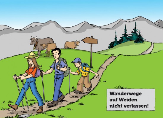 Wandern Alm