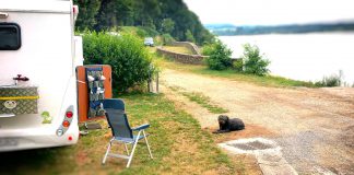 Wohnmobil Camping mit Hund am See