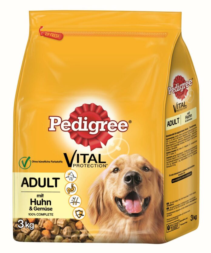 PEDIGREE Adult mit Huhn & Gemüse 3 kgTrockenfutter für Hunde