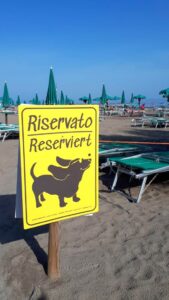 Hundestrand Caorle Platz reservieren