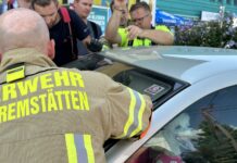 Hund Auto gesperrt
